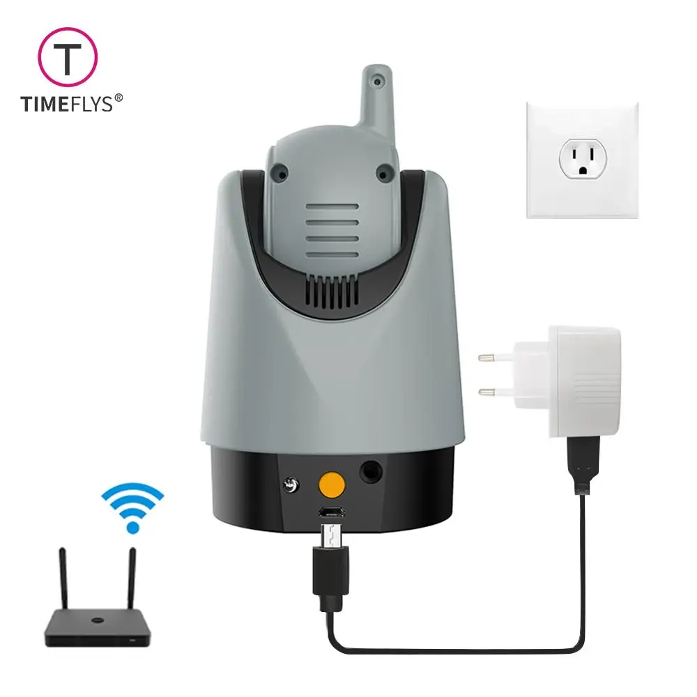 TimeFlys Wi-Fi Видеоняни и радионяни i300M удаленного панорамирования, наклона и зума простое меню движения Two Way Talk Ночное видение ИП камера для наблюдения