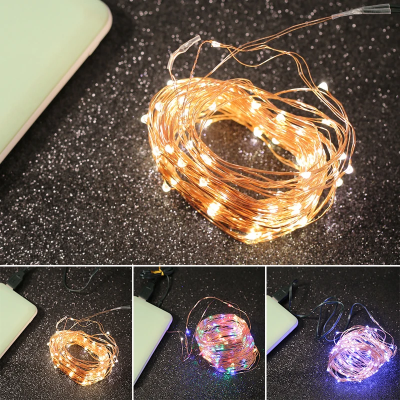 Decor Light String USB Waterproof Holiday Seasonal Home Fairy Lamp 10M