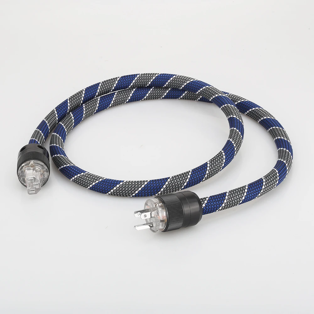 Audiocrast P101 DW34 HI End US AC Power Cable 3 Prong US Plug Power Cord Audio Grade HIFI Power Cable CD Tube amplifer headphone