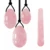 100% Чистый Натуральный Розовый Кварц Yoni Egg Set Kegel Exerciser Balls Vginal Balls Muscle Jade Eggs Massager Ball Вагинальное затягивание