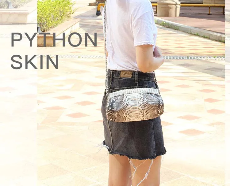 Yuanhui tailândia python pele feminina bolsa de