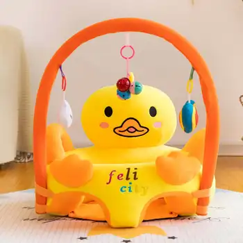 

Funny Baby Kids Sofa NO Filling Cartoon Duck Comfort Seat Children Chair Neat Smooth Puff Toddler Learn to Sit Baby Sofa Toys