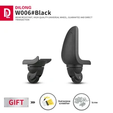 

DILONG W006 Luggage Wheel Replacement Accessories Trolley Case Universal Wheels Pulley Password Box Luggage Flexible Rollers