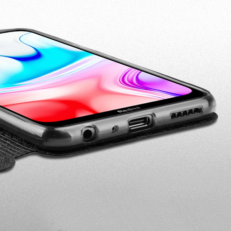 Чехол для Xiaomi Redmi 8 Pro, чехол для Xiaomi Redmi 8 8A, чехол с глобальной версией, кожаный Mofi, 360, противоударный чехол