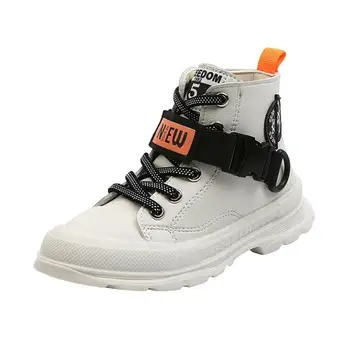 

Children Snow Boots 2020 Autumn Thickening Cotton Shoes Boys Girls Waterproof Ankle Martin Boots Kids Leather Fashion Boots