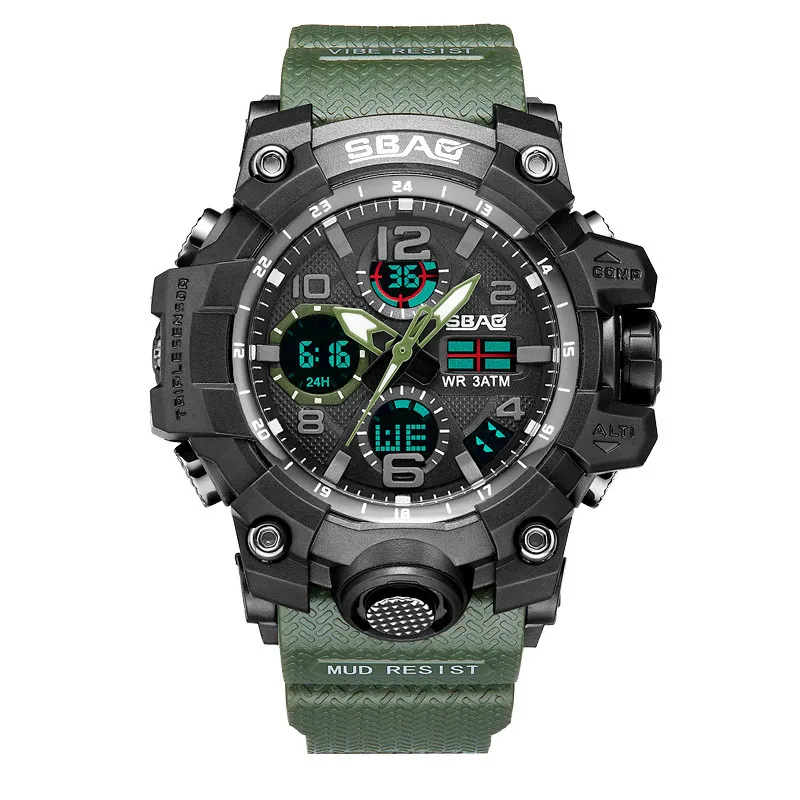 Спортивные часы мужские модные SBAO светодиодный цифровые электронные военные наручные часы relogio masculino reloj цифровые электронные часы
