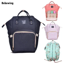 Bebewing Мумия Материнство подгузник мешок большой емкости пеленки мешок Путешествия Рюкзак уход сумка для ухода за ребенком женская модная сумка
