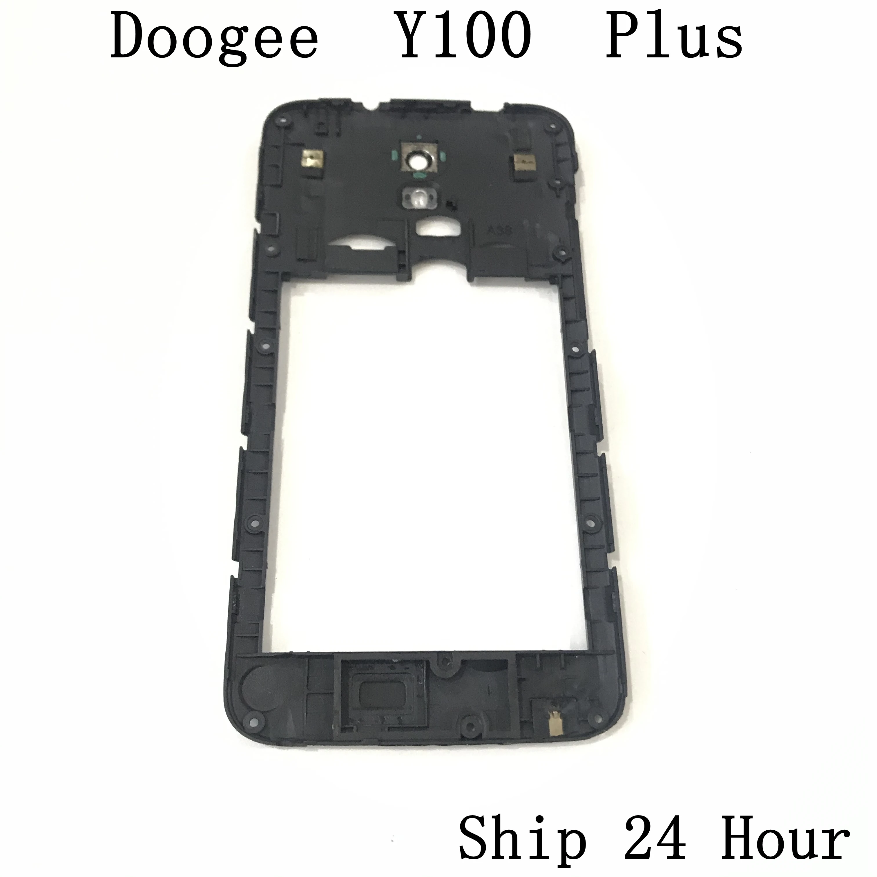 Doogee Y100 Plus используется средняя рамка Оболочка Чехол+ камера стеклянный объектив для Doogee Y100 Plus ремонт починка Замена части