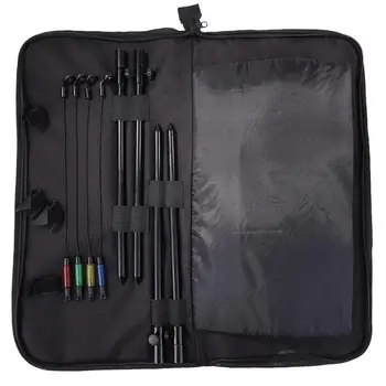 

New Fishing Combination Suit Hot Selling 4x Fishing Bite Alarm 4x Soft Chain Hangers 4x Brackets Accessories 35x25x2.5cm