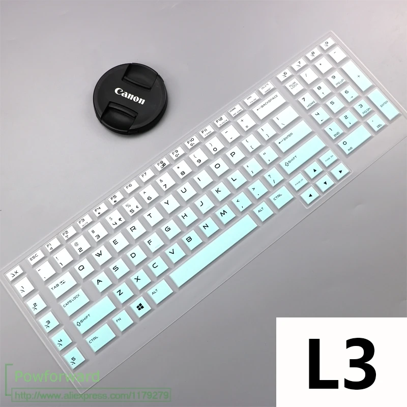 Для Dell Alienware Area 51 м площади 51 17 R3 M17 M15 17r5 15r4 R3 17,3 15,6 дюймов протектор клавиатуры кожного покрова - Цвет: L3 fademint