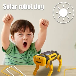 Robot intelligent bionique quadrirotor pour chien, jouet mécanique à énergie solaire, assemblage éducatif, Science et technologie, bricolage 