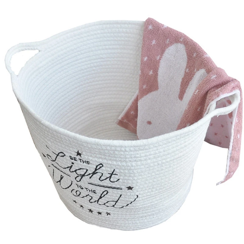 Large Size Cotton Storage Basket Sundries Underwear Storage Box Diy Desktop Organize Sundries Container Laundry Basket