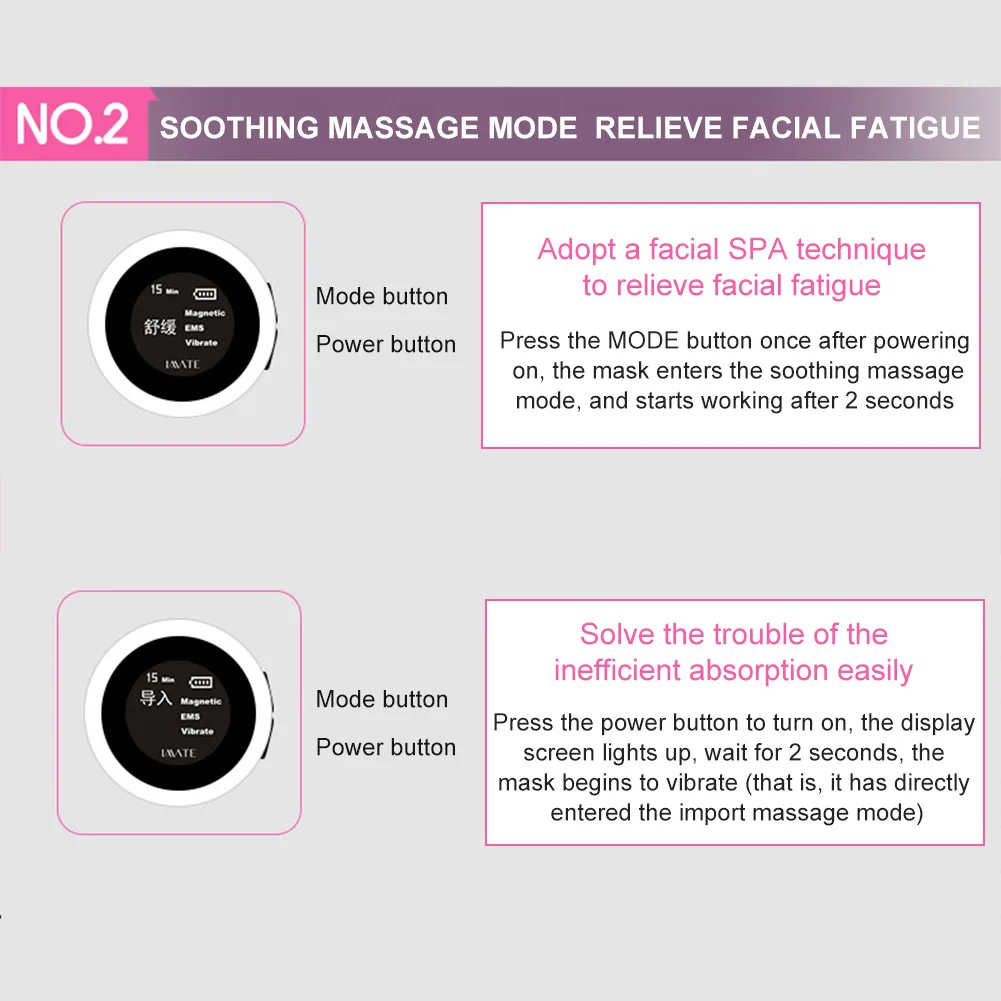 Massager da Beleza Face da Tampa Elétrica Vibração Rosto Completa Anti-rugas Face Levantamento Creme Absoption Instrumento Massageador Facial Ems 19 Completa Face Da Tampa Anti-rugas Face Levantamento