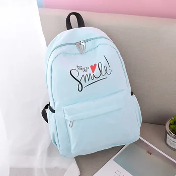 

New Hipster Women's Solid Color and Simple Canvas Backpack