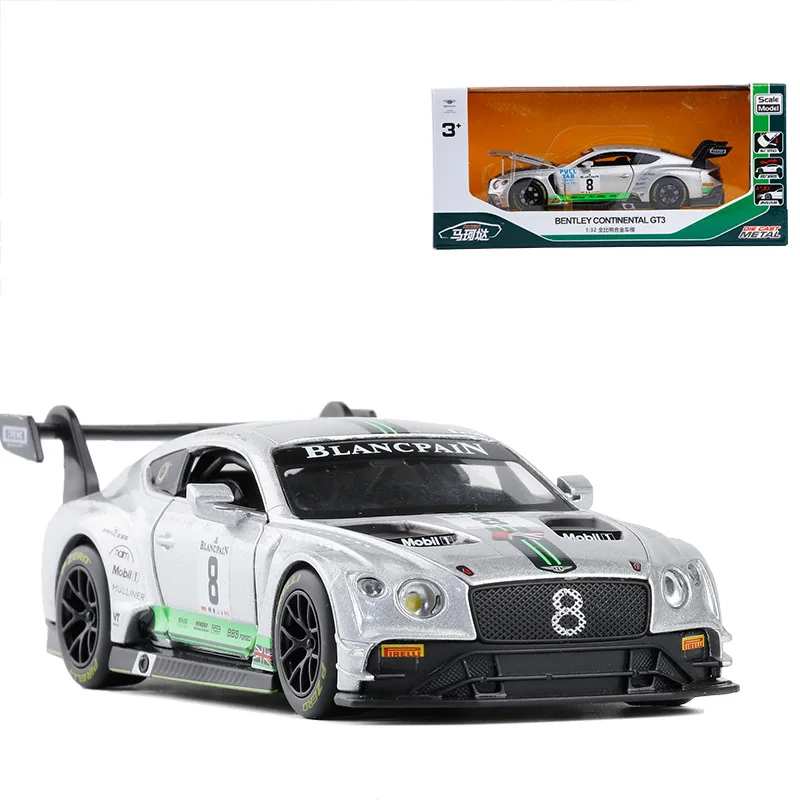 

Ma Ke da 1: 32 Alloy Bin Li Race Car Sound And Light Warrior Car Model CHILDREN'S Toy 664998 Boxed