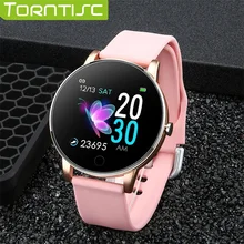 Torntisc, новинка, 1,3 дюймов, женские Смарт-часы, мужские, водонепроницаемые, с монитором сердечного ритма, калории, Смарт-часы для женщин, для Android IOS телефона