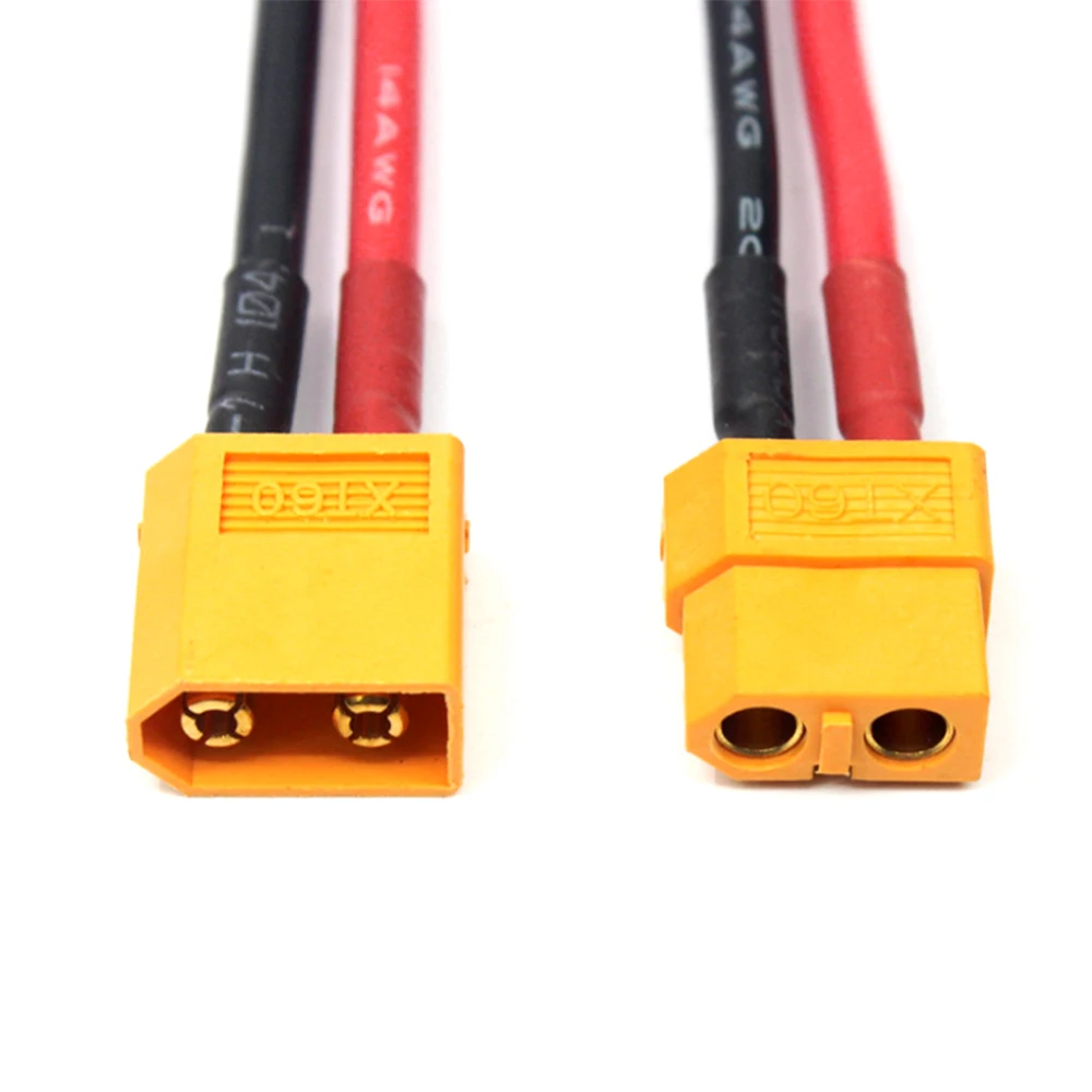 

1Pair of XT60 Battery Male, Female Connector Plug with Silicon 14 AWG Wire
