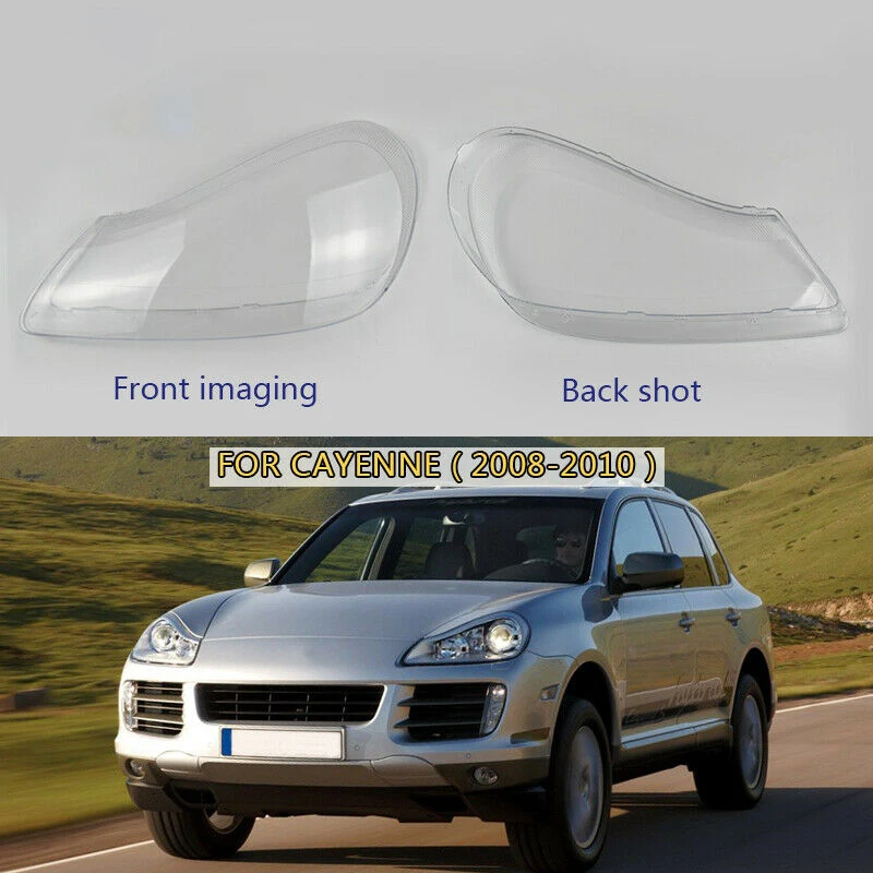 Для-Porsche Cayenne 2008-2010 фары оболочки лампы абажур прозрачный объектив крышка фары стекло фары крышка