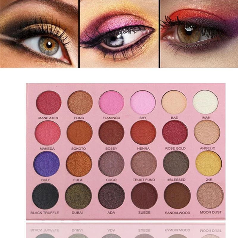 24-Colors Natural Pro Nude Shimmer Matte Eyeshadow Eye Shadow Palette Set