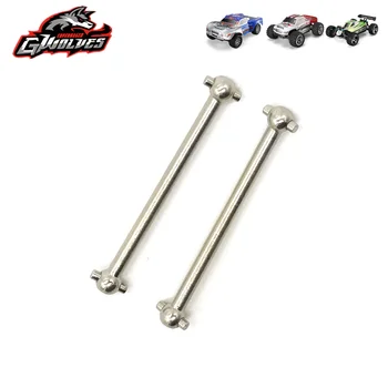 

2pc/set Aluminum metal Front Rear Axle Dog bone transmission shaft for wltoys A949 A959 A969 A979 K929 RC 1/18 RC Upgrade parts