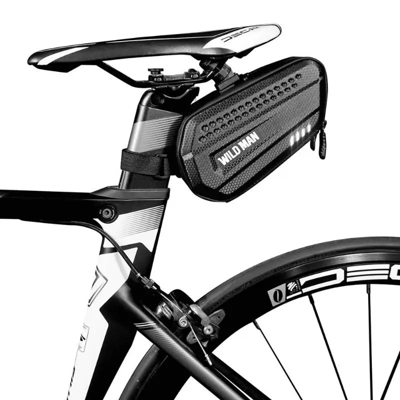 WILD MAN Велосипедное светоотражающее седло задние сумки для инструментов Велосипедное Сиденье задние жесткие сумки