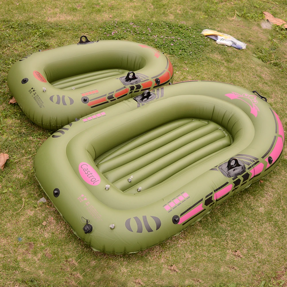 1 Person Inflatable Fishing Boat High Quality Liferaft Rubber Boat 170x100cm PVC Portable Drifting Fishing Boat with Paddles (39)