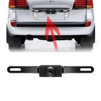 

Car Reversing Camera Infrared Night Vision Waterproof 12v Universal Automobile High-Definition Camera Auto Car Camera (Black)