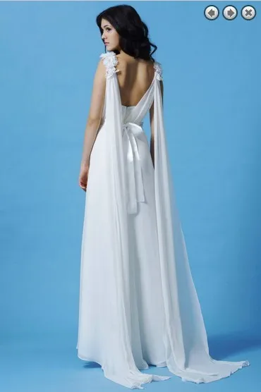Новая мода ужин Макси бисерные невесты Кружева шифон свадебный пояс vestidos formales белое длинное платье подружки невесты