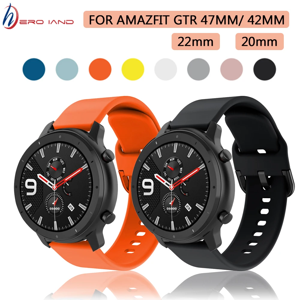 22 мм 20 ремешок для huami amazfit GTR 47 42 GTS bip Samsung Gear S3 S2 sport galaxy Watch active 46 huawei GT