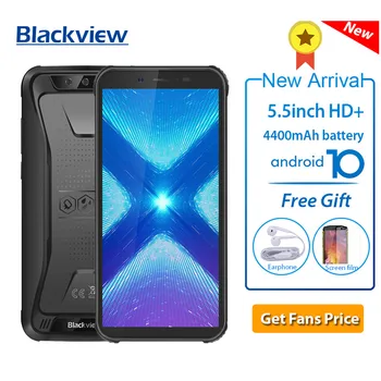 Перейти на Алиэкспресс и купить Blackview BV5500 Plus IP68 Водонепроницаемый 3 ГБ 32 ГБ прочный смартфон Android 10,0 5,5 ''4400 мАч 4G Открытый NFC OTG Мобильный телефон