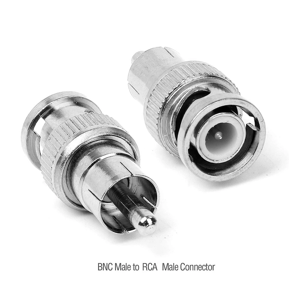 10 шт. в партии BNC Мужской революция RCA мужской Разъемы Кабель адаптеры коаксиальный кабель