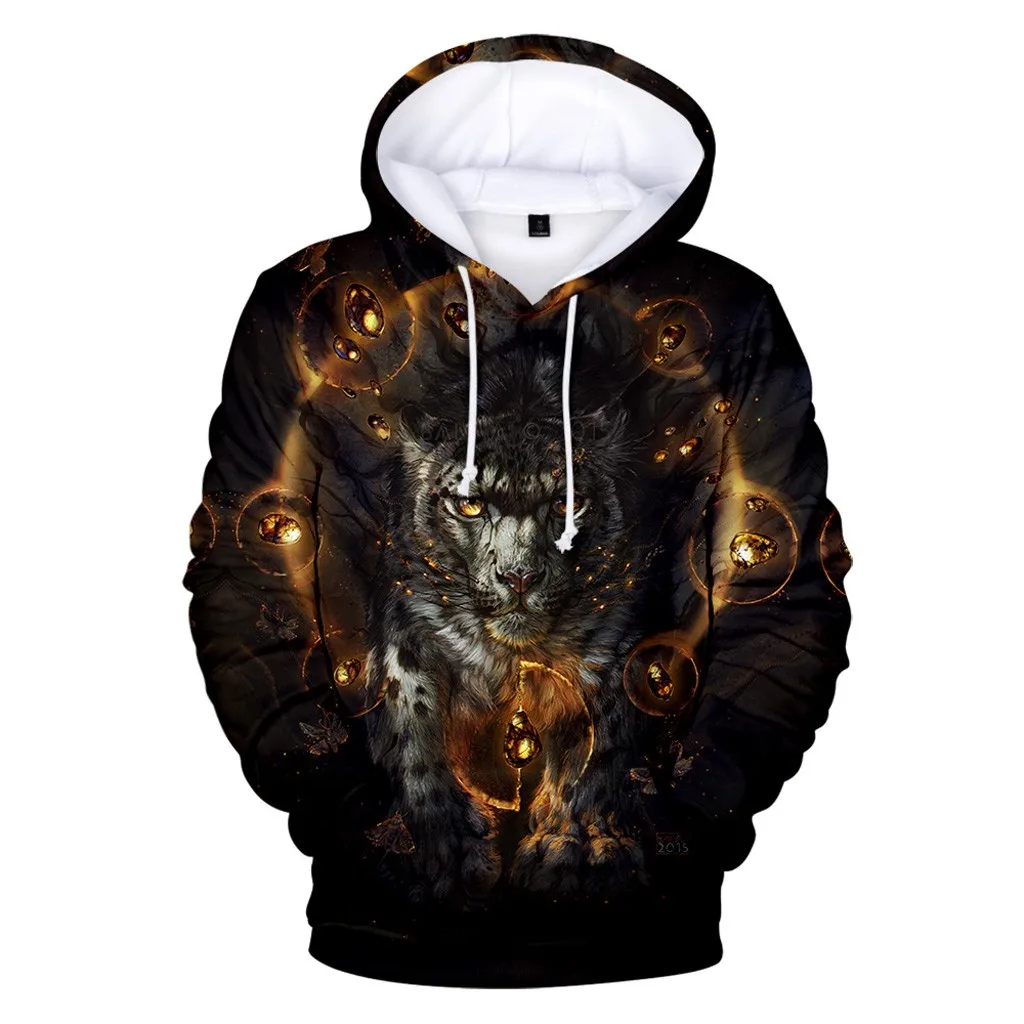 

Men's New Casual 3D Fashion Design Printed Long-Sleeved Hooded Coat Amazon ebay Dropshipping Men's clothing popular fas