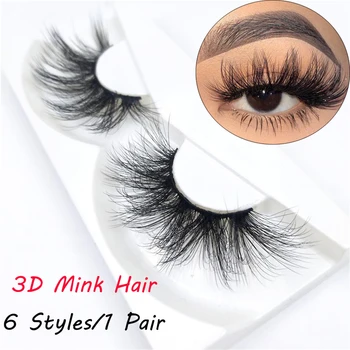 

Hot Beautiful Mixed Styles Dramatic Handmade 3D Mink lashes 25mm Lashes cruelty-free Wispies Fluffies False Eyelashes Makeup