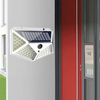 

Outdoor LED Solar Light Solar Lamp With PIR Motion Sensor Solar Powered Waterproof Wall Light For Garden Yard Path Decoration