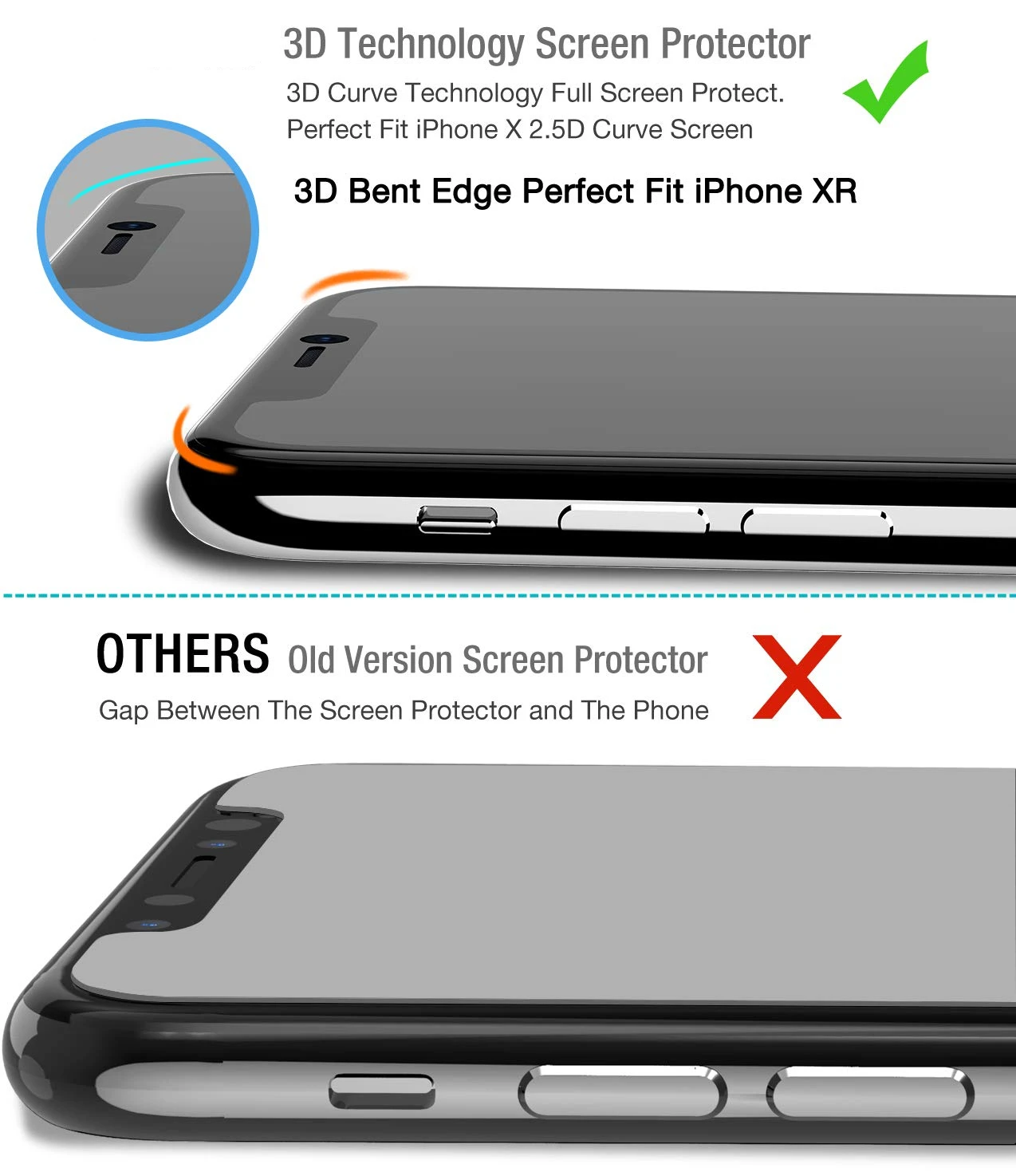 (2 упаковки) для iPhone 11 Pro Max защита экрана 3D Премиум Закаленное стекло твердость 9H с