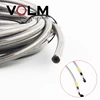 5m/lot AN3 Motorcycle braided Stainless Steel nylon BRAKE LINE HOSE FLUID HYDRAULIC Precise hose Gas Oil Fuel Line Hose ► Photo 2/6