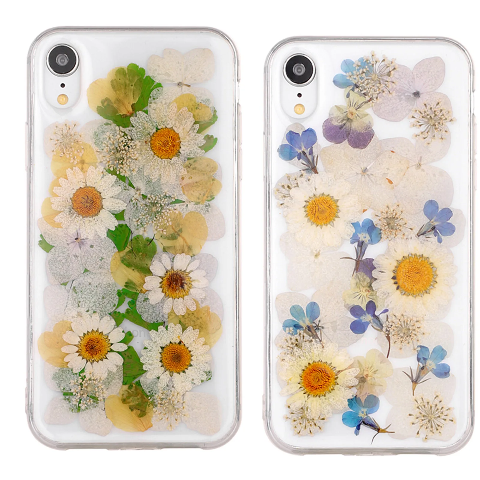 

Real Flowers Phone Case Epoxy Applicable iPhone 8/Xs MAX/Xr/7/6 S Plus Protective Case Dried Flower Soft Cover