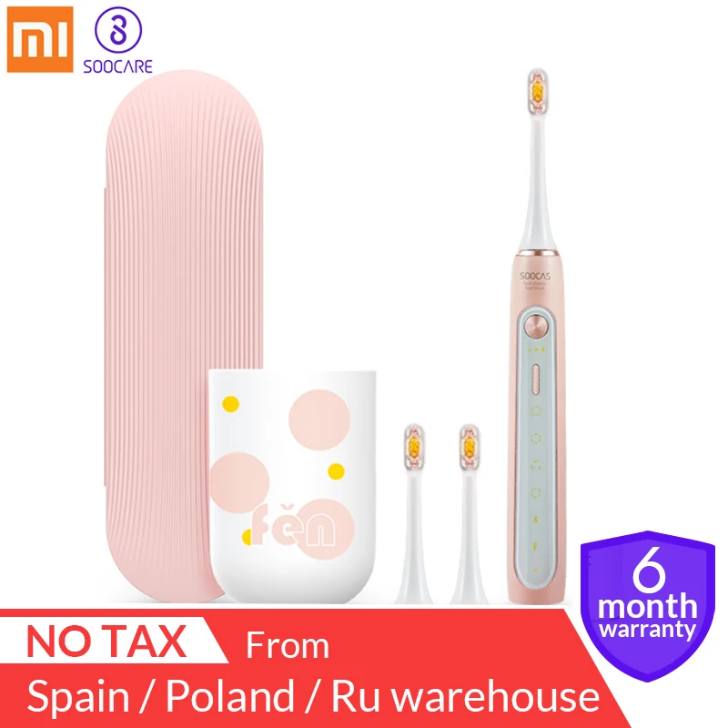 Xiaomi Mijia модернизированная Soocas X5 звуковая электрическая зубная щетка для взрослых водостойкая ультра звуковая автоматическая зубная щетка USB перезаряжаемая