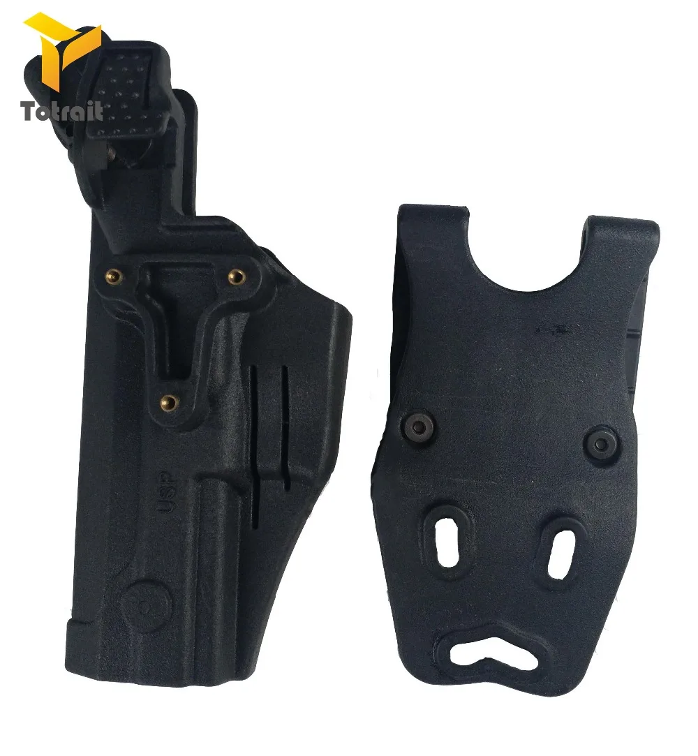 Tactical Serpa Level 3 Retention Auto Lock Duty Pistol Gun Holster Right Hand Waist Belt Loop for USP holster