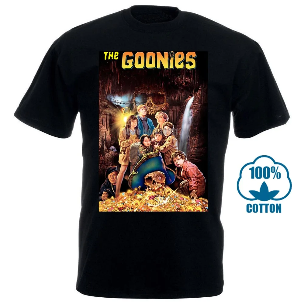 The Goonies V1 футболка черный плакат все размеры S 5Xl