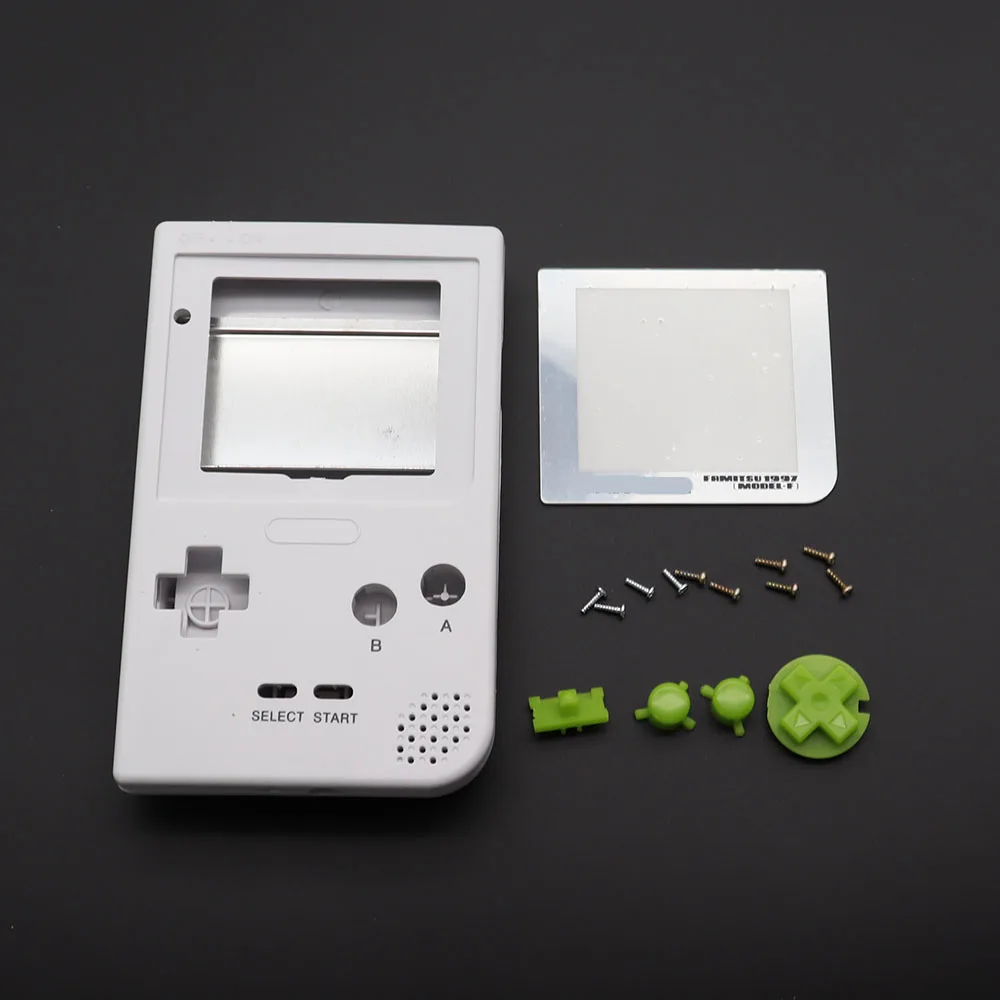 Полный Чехол Крышка для корпуса Замена корпуса для Gameboy Карманная игровая консоль для GBP серый корпус с кнопками комплект