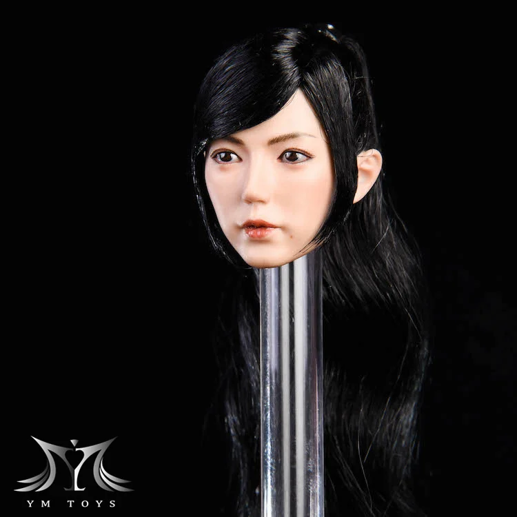Collelctible YMT019 1:6 весы красивые азиатские женские головы ваять модель jing жажда для 12 ''экшн фигурка тела - Цвет: C