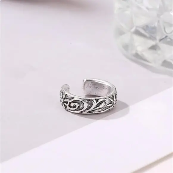 e1475 European and American fashion new earrings ethnic style simple metal pattern ear bone clip retro men and women ear clip
