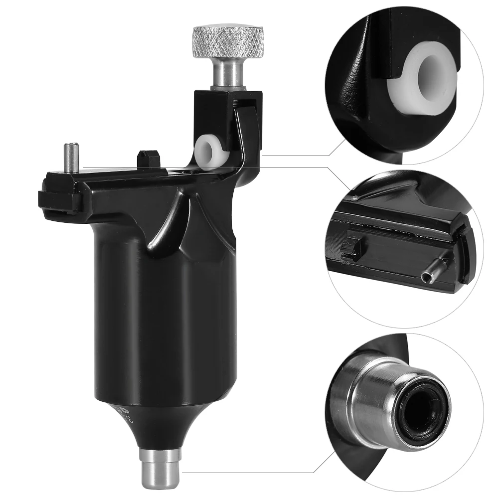

1Pcs High Quality Aluminum Alloy Black Slider Motor Tattoos Machine Secant Fog Coloring Equipment Supply Permanent Makeup Tools