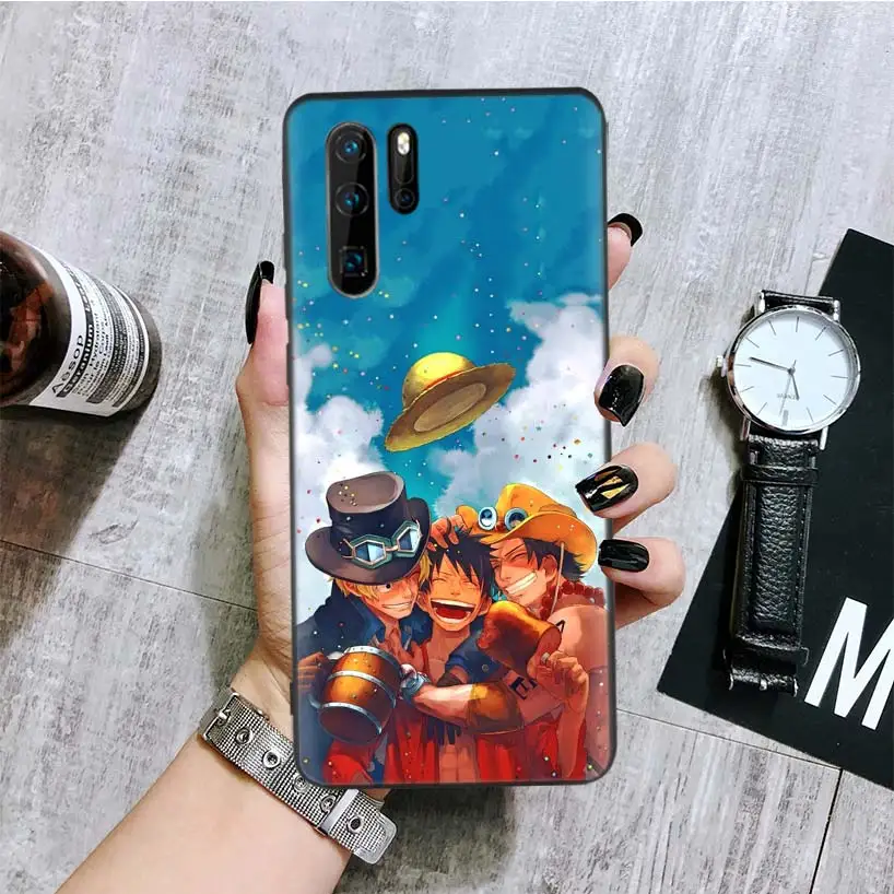 Цельный черный чехол для телефона huawei mate 30 20 10 P30 P20 P10 Pro Lite P Smart Z роскошный Coque Shell - Цвет: BA086-8