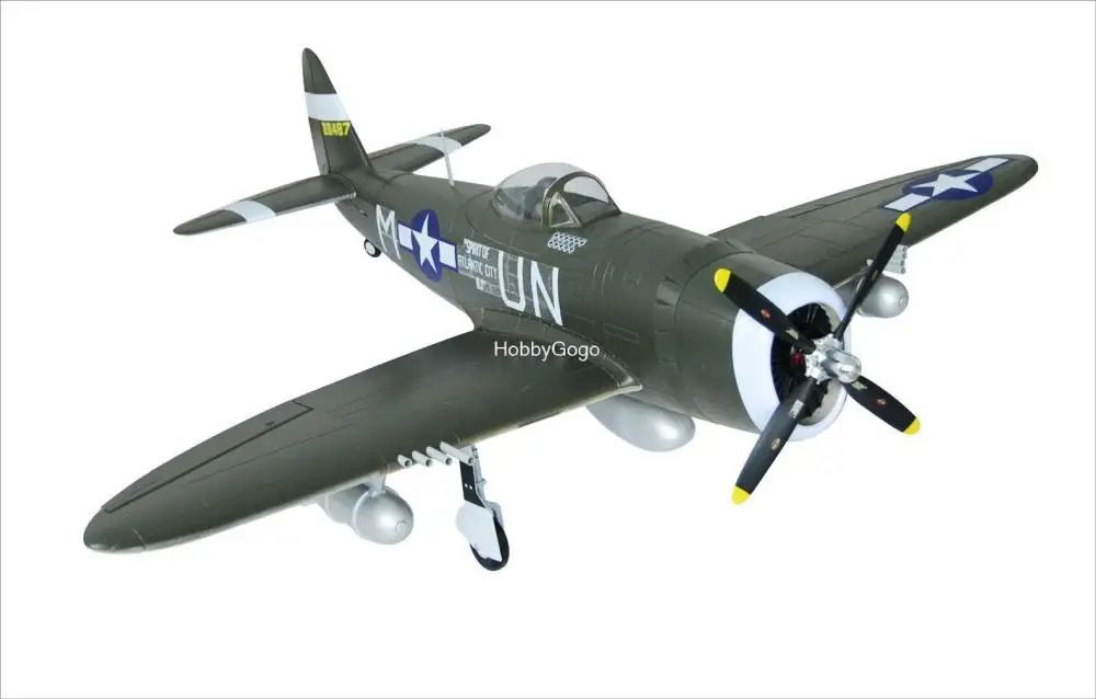 FMS P-47 Green Warbid EPO 6CH 1400 мм радиоуправляемая модель самолета Warbird PNP бесщеточный