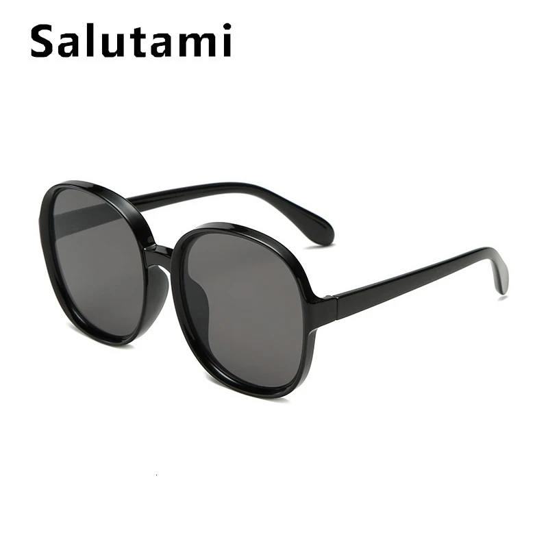 New Style Big Round Sunglasses Women Brand Designer Sun Glasses Men Oversize Female Grandient Vintage Shades Black Eyewear
