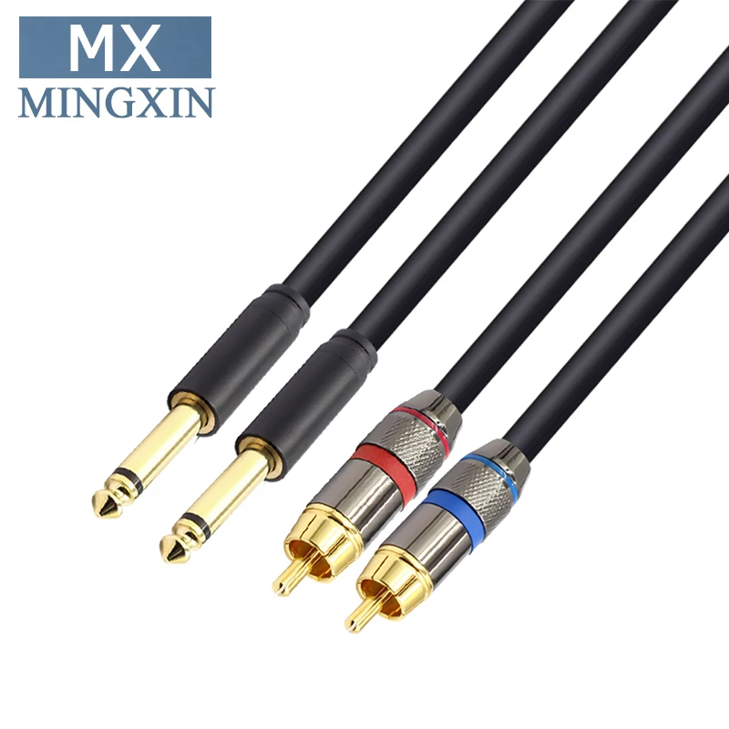 1 5 м-3 м/6 35 футов-футов двойной мм штекер-двойной RCA штекер микрофон аудио