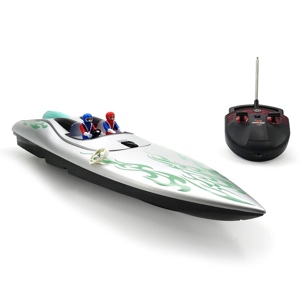 Rc лодка Flytec 2011-9 1/18 4CH 46 см 40 МГц Серебристая гоночная лодка 15 км/ч без батареи RTR игрушки серебряные уличные детские игрушки