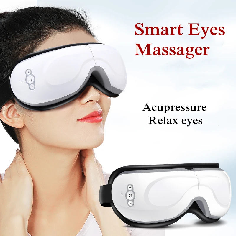 

Eye Massager Wrinkle Fatigue Relieve Eye Airbag Vibration Massage Hot Compress Therapy Glasses Eye Relax